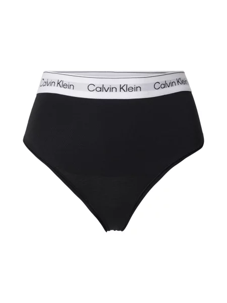 Calvin Klein Underwear Tanga gri / negru alb