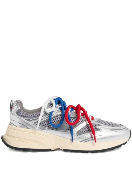 Sneakerși Dsquared2 plasă argintiu