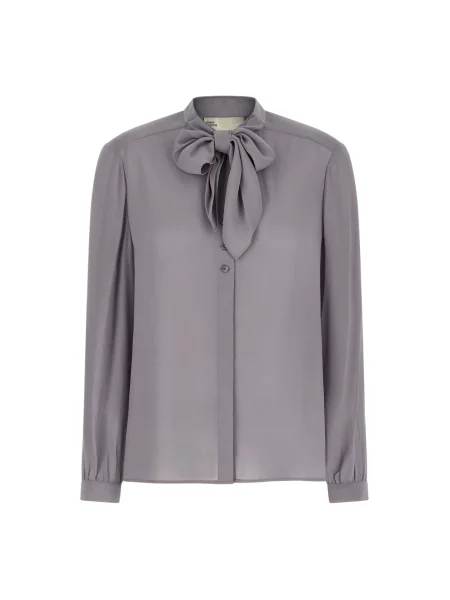 Koszula Tory Burch z kokardką szara