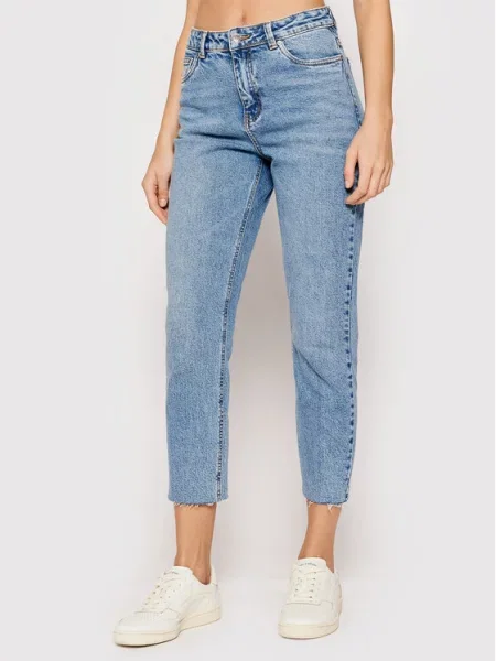 Vero Moda Jeansy Brenda Straight Fit niebieski