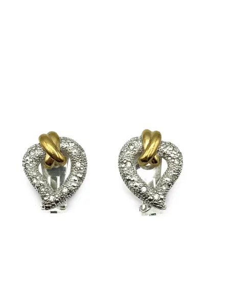 Cercei Jennifer Gibson Jewellery cu motiv cu inimi