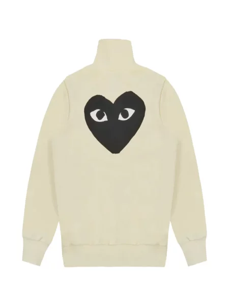 Суичър с цип Comme Des Garçons Play със сърца