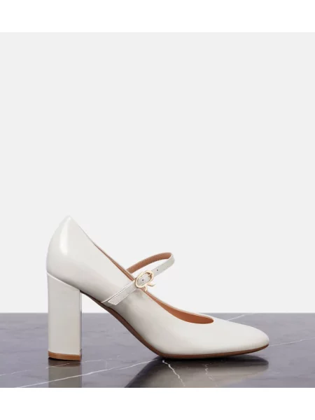 Pantofi cu toc Gianvito Rossi din piele alb