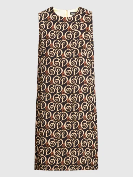 Платье Dolce&gabbana с принтом черное