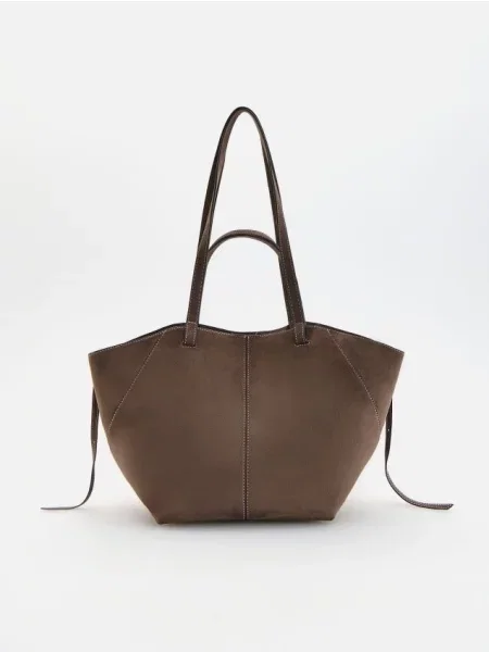 Reserved Geantă shopper cacao-cu-lapte