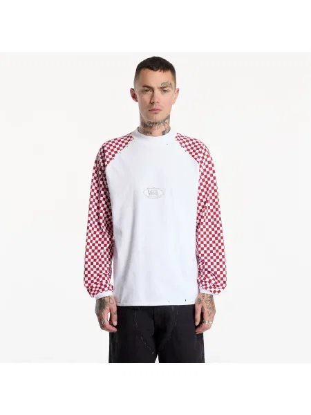 Tricou Vans A.O.D. Racing Longsleeve T-Shirt Haute Red M roșu