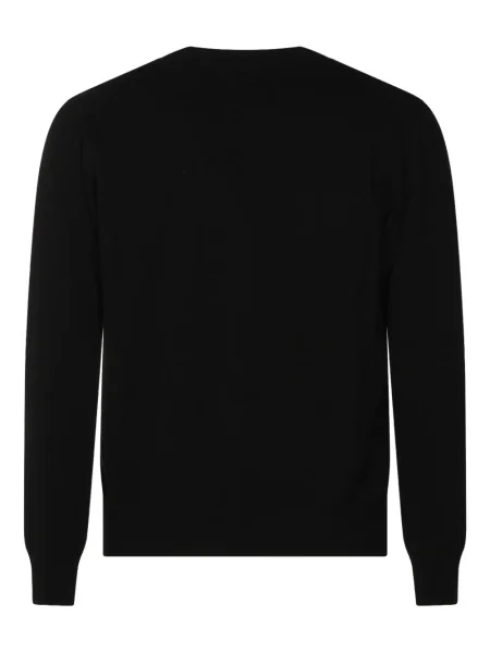 Kardigan Altea wełniany z dekoltem w serek czarny