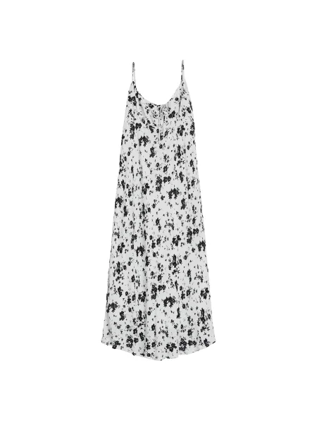 Bershka Letní šaty / offwhite černá