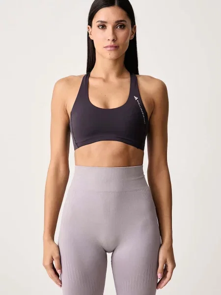 Adidas by Stella McCartney sportovní podprsenka fialová