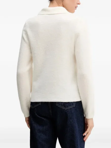 Polo Gestuz de lână alb
