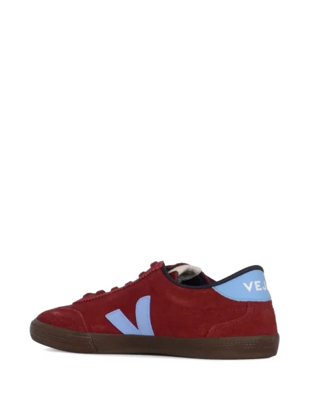 Szarvasbőr sneaker Veja Volley autogrammal piros