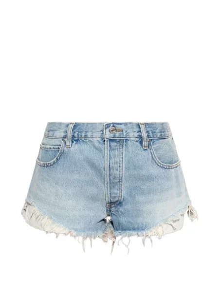 Pantaloni scurți din denim Frame albastru
