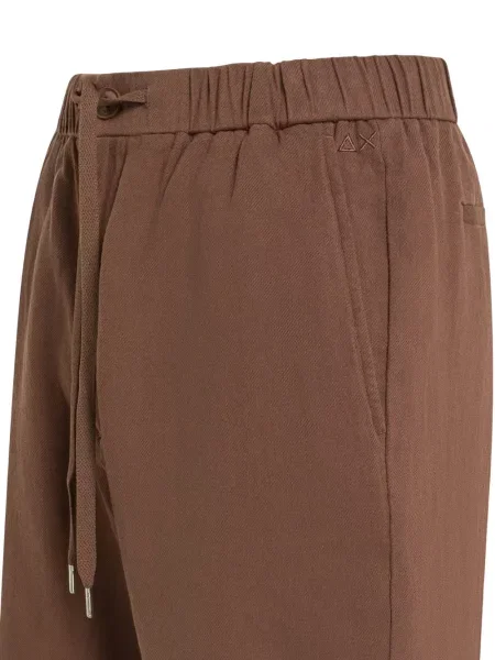 Pantaloni scurți Sun68 cu cordon maro