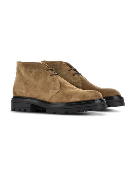 Buty do kostki Hogan zamszowe beżowe