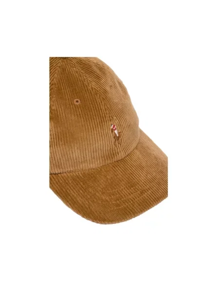 Polo Ralph Lauren czapka z daszkiem sztruksowa brązowa