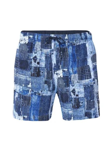 KOROSHI Șorturi de baie albastru / albastru marin / albastru deschis alb