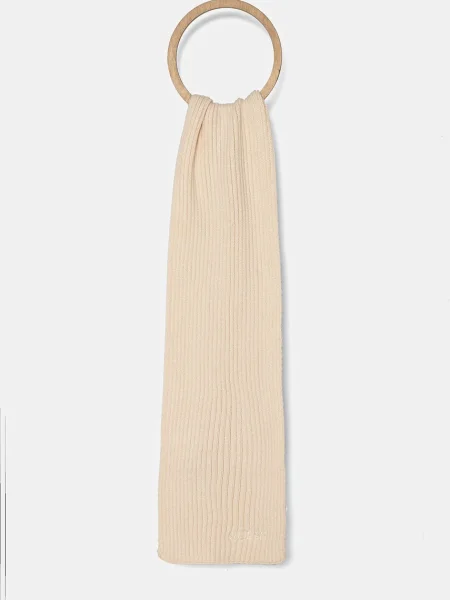 Шал Guess с изчистен дизайн бежово
