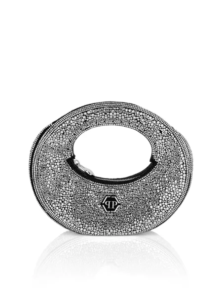Geantă Philipp Plein de cristal negru