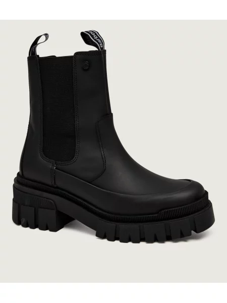 Barbour De piele botine Sofie negru