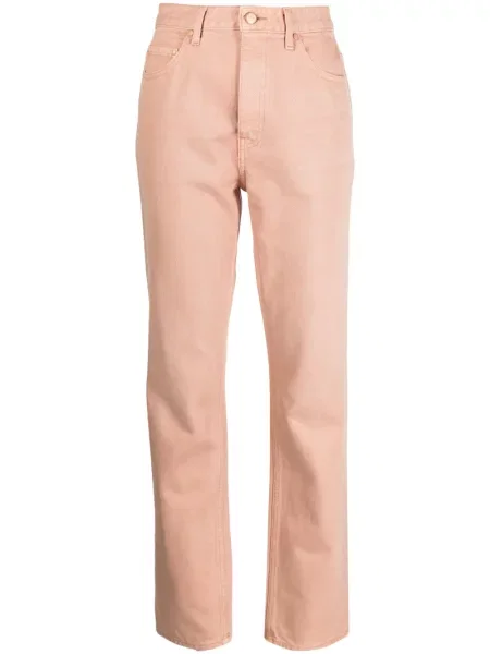 Proste jeansy Ulla Johnson różowe