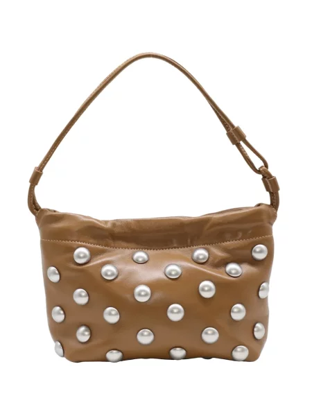 Torebka A.l.c. z ćwiekami brązowa