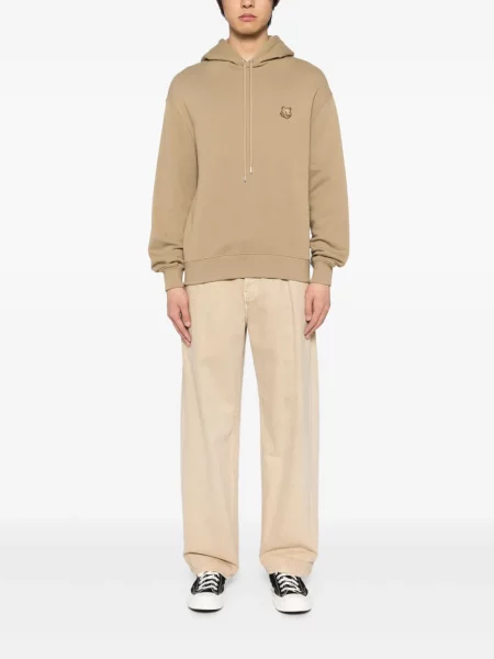 Hanorac cu glugă Maison Kitsune maro