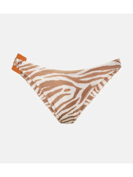 Bikini Same z nadrukiem w zebrę brązowy