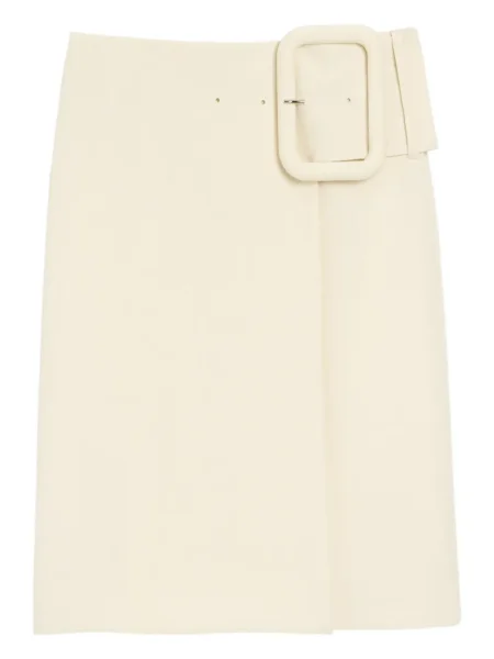 Spódnica midi Ami Paris na sprzączkę do kolan