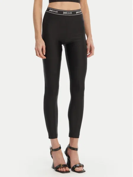 Pantaloni Just Cavalli skinny fit negru