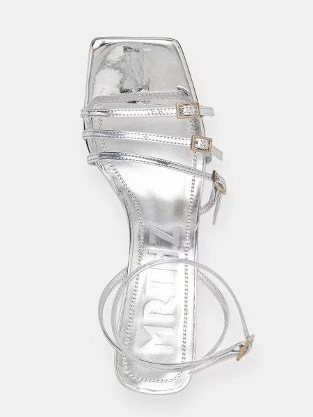 Кожаные босоножки Souliers Martinez на танкетке