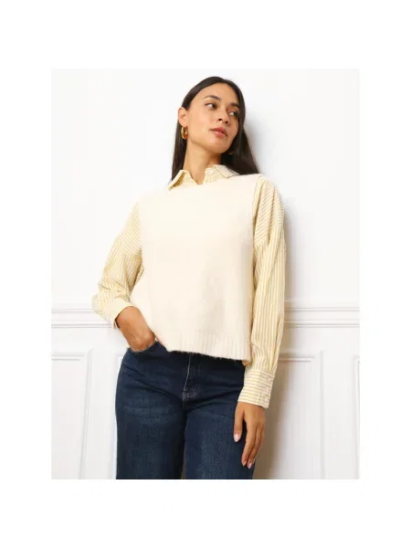 Pulover La Modeuse bej