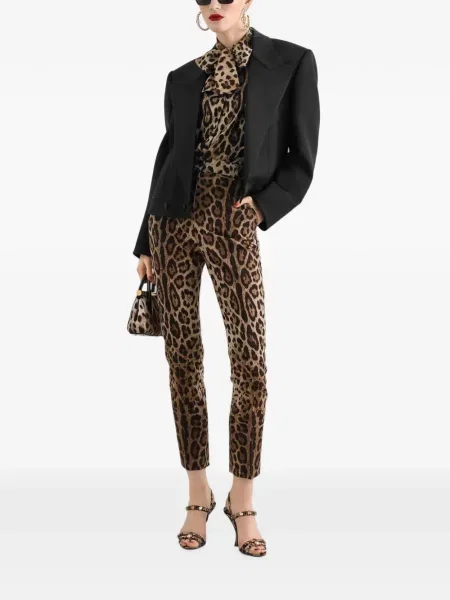 Pantaloni Dolce & Gabbana de lână cu imagine