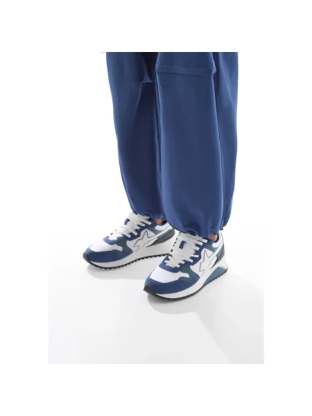 Sneakersy W6yz zamszowe niebieskie