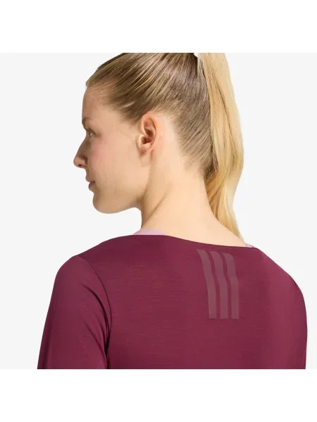 Tricou adidas Motion Long Sleeve Maroon L roșu