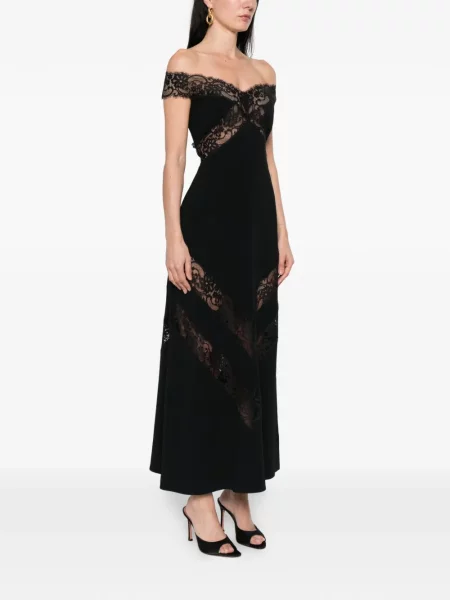 Rochie Elie Saab cu volane de costum gri