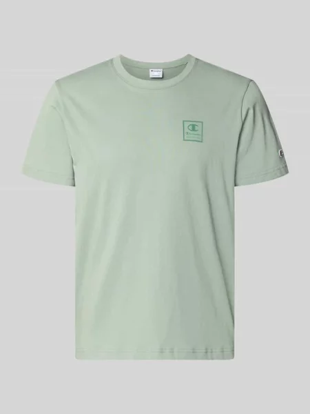 T-shirt z logo i okrągłym dekoltem Champion