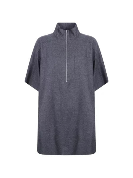 Μάλλινη μίνι φόρεμα Mm6 Maison Margiela γκρι