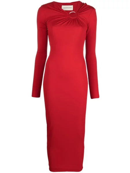 Rochie midi Alexandre Vauthier până la genunchi de costum roșu