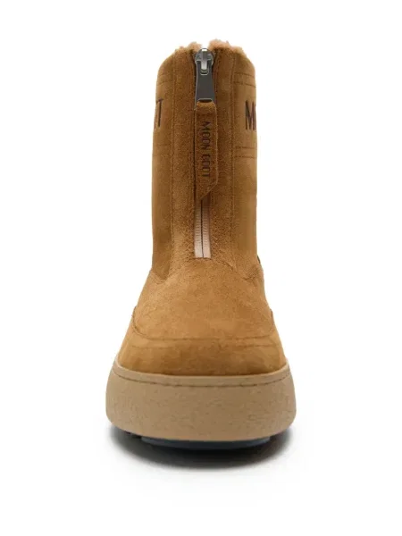 Botine Moon Boot din piele de căprioară maro
