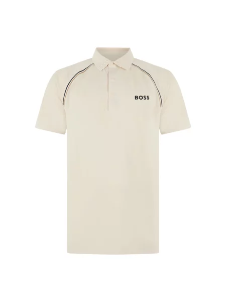 Koszulka polo Boss beżowa