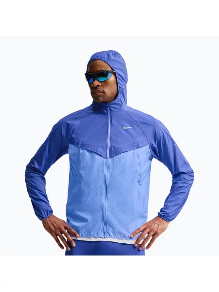 Geacă de alergare pentru bărbați Nike Stride Repel UV lapis/royal pulse
