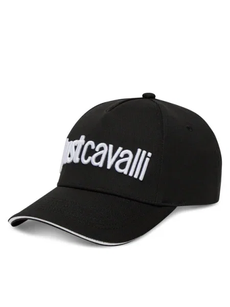 Just Cavalli Шапка с козирка черен