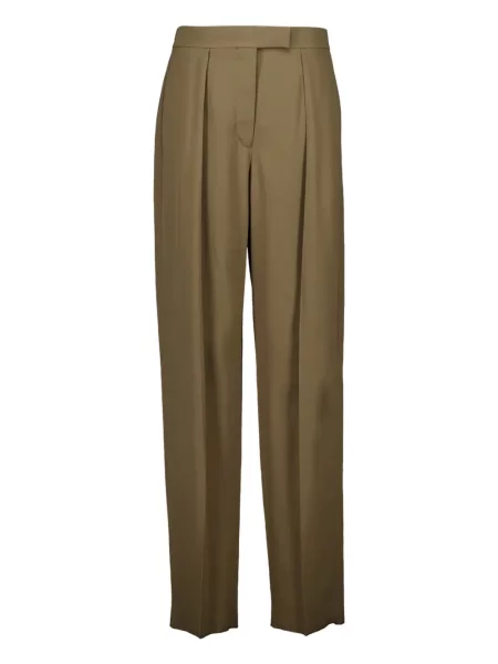 Pantaloni Ferragamo plisate maro