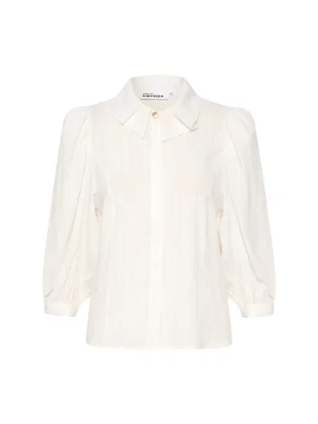 Koszula Karen By Simonsen z rękawami balonowymi elegancka biała