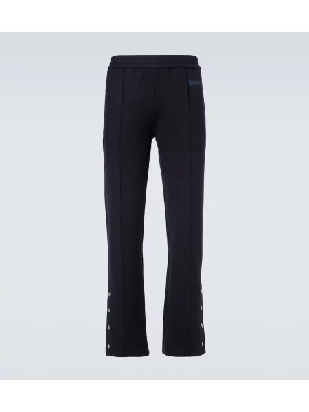 Pantaloni Givenchy de lână albastru