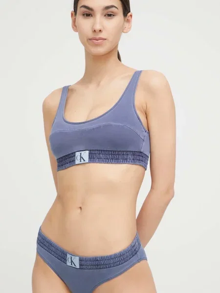 Calvin Klein Swimwear Bikini alsó szürke