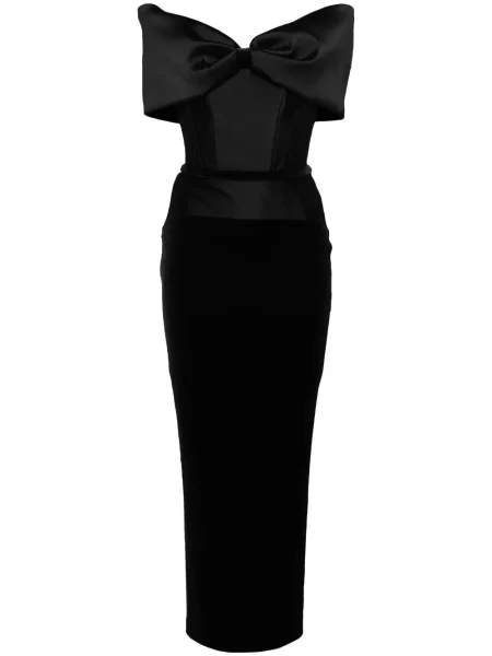 Odgovarati midi haljina Cristallini iznad koljena crna