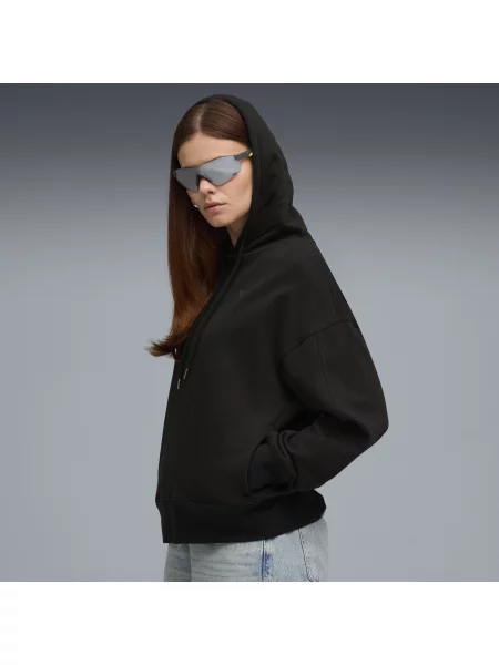 Bluza z kapturem HER o kroju oversize czarna