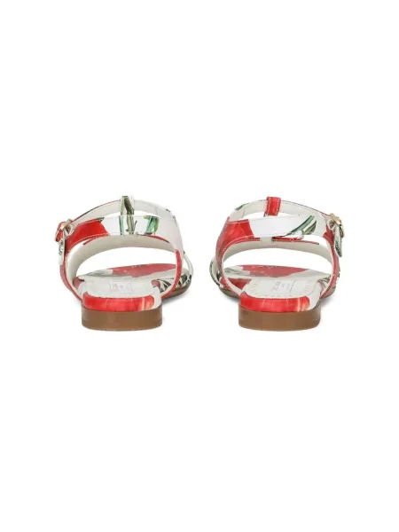 Sandały dziecięce Dolce And Gabbana czerwone