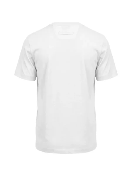 Tricou Zegna cu broderie alb